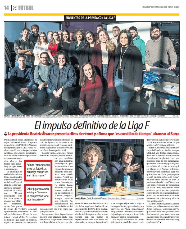 Reunión con la Liga Femenina